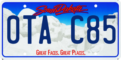SD license plate 0TAC85