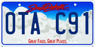 SD license plate 0TAC91