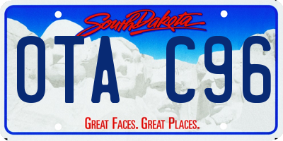 SD license plate 0TAC96