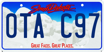 SD license plate 0TAC97