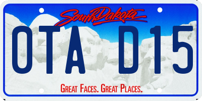SD license plate 0TAD15