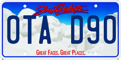 SD license plate 0TAD90