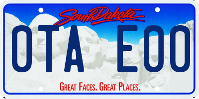 SD license plate 0TAE00