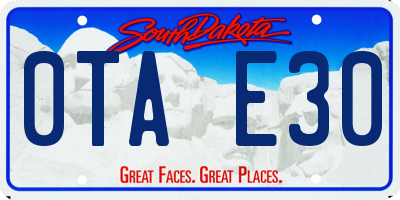 SD license plate 0TAE30