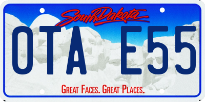 SD license plate 0TAE55
