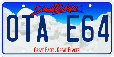 SD license plate 0TAE64