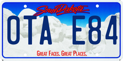 SD license plate 0TAE84