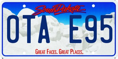SD license plate 0TAE95