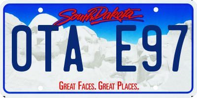 SD license plate 0TAE97
