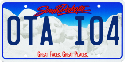 SD license plate 0TAI04