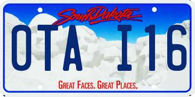 SD license plate 0TAI16