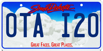 SD license plate 0TAI20
