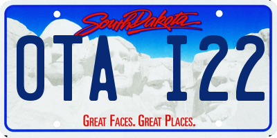 SD license plate 0TAI22