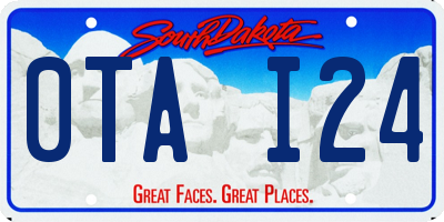 SD license plate 0TAI24