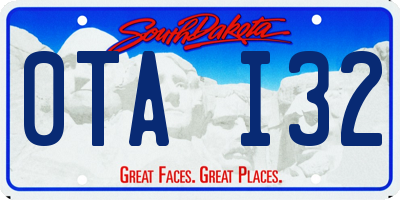 SD license plate 0TAI32