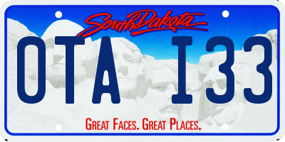 SD license plate 0TAI33