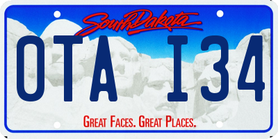 SD license plate 0TAI34