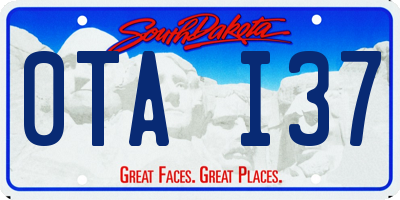 SD license plate 0TAI37
