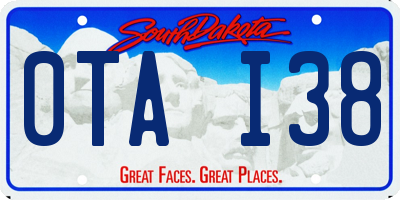 SD license plate 0TAI38