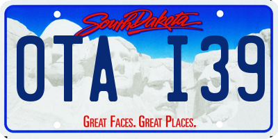 SD license plate 0TAI39