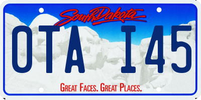 SD license plate 0TAI45
