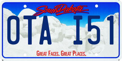 SD license plate 0TAI51