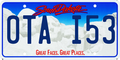 SD license plate 0TAI53
