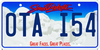 SD license plate 0TAI54