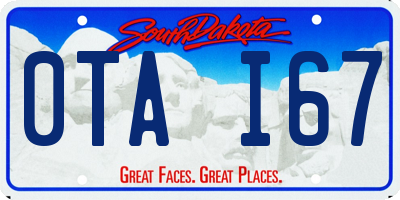 SD license plate 0TAI67