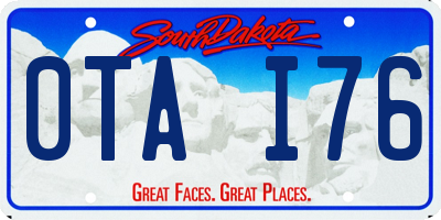 SD license plate 0TAI76