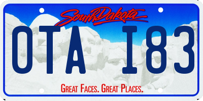 SD license plate 0TAI83