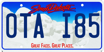 SD license plate 0TAI85