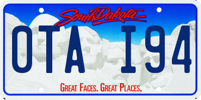 SD license plate 0TAI94