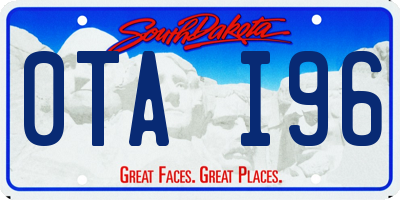 SD license plate 0TAI96