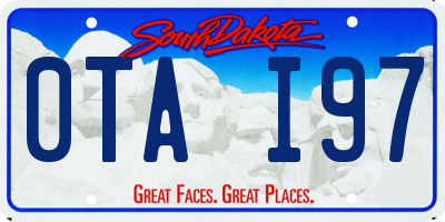 SD license plate 0TAI97