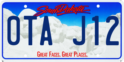 SD license plate 0TAJ12