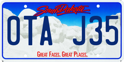 SD license plate 0TAJ35