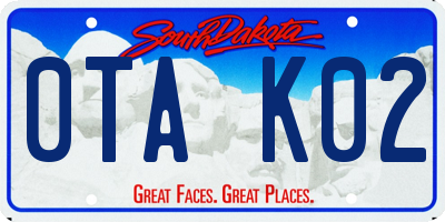 SD license plate 0TAK02