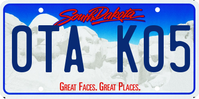 SD license plate 0TAK05