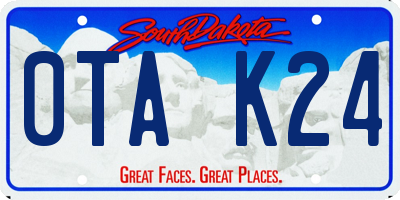 SD license plate 0TAK24
