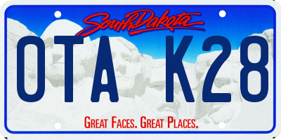 SD license plate 0TAK28