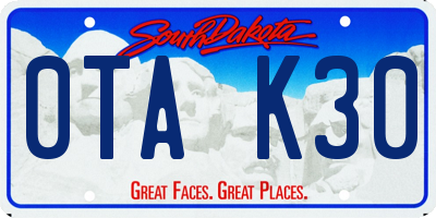 SD license plate 0TAK30