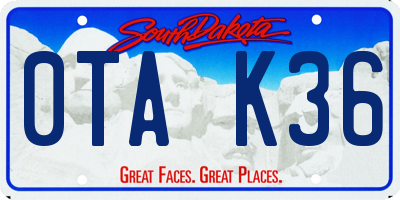 SD license plate 0TAK36