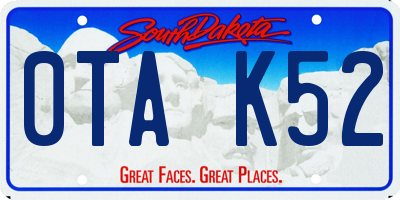 SD license plate 0TAK52
