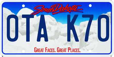 SD license plate 0TAK70
