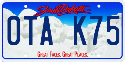SD license plate 0TAK75