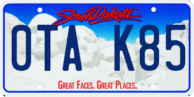 SD license plate 0TAK85