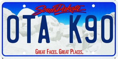 SD license plate 0TAK90
