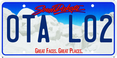 SD license plate 0TAL02