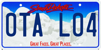 SD license plate 0TAL04